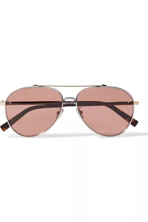Dior CD Diamond A1U Aviator-Style Silver-Tone and Tortoiseshell Acetate Sunglasses - Men