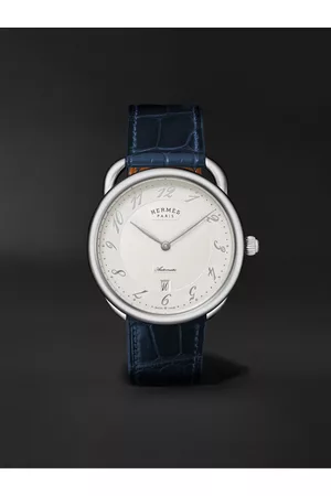 Hermès Montre Arceau Automatic 40mm Stainless Steel and Alligator Watch, Ref. No. 55547WW00 - Men