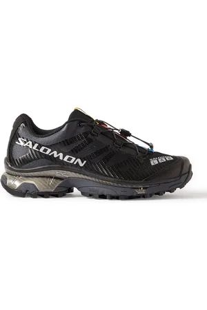 Salomon, Odyssey Element Advanced Canvas, Mesh and Suede Hiking Shoes, Men, Black, UK 7