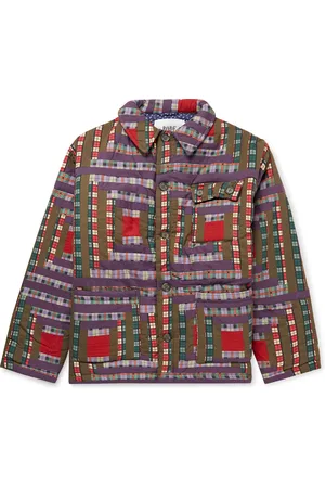 BODE Log Cabin Patchwork Checked Cotton Jacket - Men - - M/L