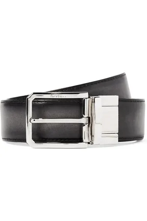 Berluti 3.5cm Scritto Reversible Leather Belt - Men - - EU 95
