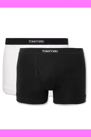 Stretch-cotton boxer briefs in black - Tom Ford