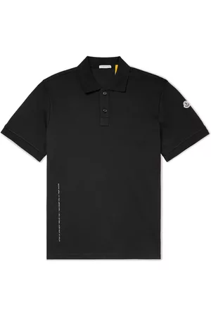 Moncler 7 Moncler FRGMT Hiroshi Fujiwara Logo-Appliquéd Satin-Trimmed Cotton-Jersey Polo Shirt - Men - - XL