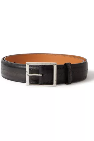 Berluti Scritto 3.5cm Leather Belt - Men - - EU 105