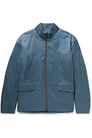 Loro Piana Padded Silk-Twill Bomber Jacket - Men - - S