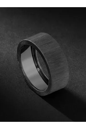 Buccellati Macri Eternelle Blackened White Gold Ring - Men - - 59