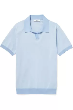 Mr P. Honeycomb-Knit Cotton Polo Shirt - Men - - L