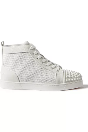 Men's Lou Spikes 2 Patent Leather High-Top Sneakers
