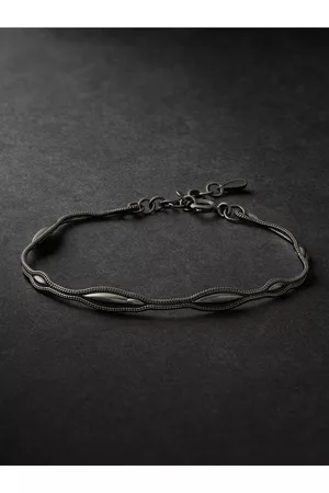 Fernando Jorge Fluid Rhodium-Plated Bracelet - Men