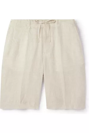 Loro Piana Straight-Leg Linen Drawstring Bermuda Shorts - Men - - S