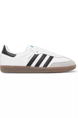 adidas Samba Suede-Trimmed Leather Sneakers - Men - - UK 5