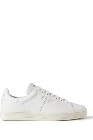Tom Ford Warwick Perforated Full-Grain Leather Sneakers - Men - - UK 6