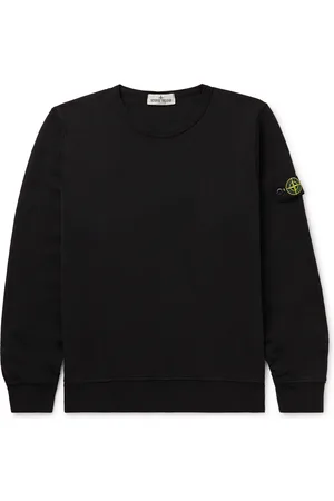 STONE ISLAND Logo-Appliquéd Cotton-Jersey Sweatshirt for Men