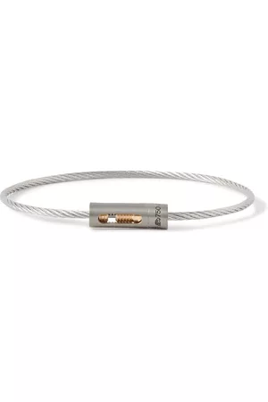 Le Gramme 5g Brushed Recycled Sterling , Titanium and 18-Karat Gold Bracelet - Men - - 18