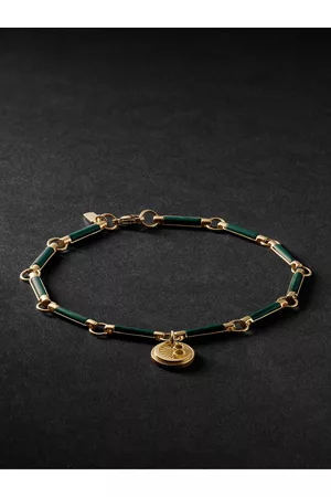 Foundrae 18-Karat Gold Malachite Bracelet - Men