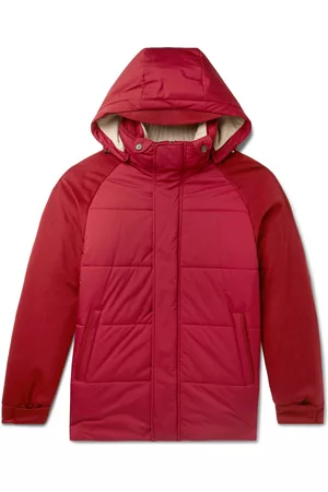 Loro Piana Storm System Quilted Baby Cashmere and Shell Hooded Jacket - Men - - M