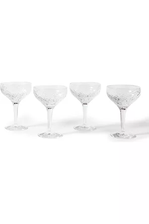 SOHO Barwell Set of Four Crystal Coupe Glasses - Men