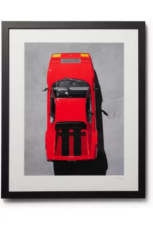 Sonic Editions Framed 2015 Ferrari 512 BB Print, 16"" x 20"" - Men