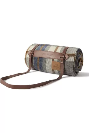 Pendleton Fringed Checked Virgin Wool Blanket - Men