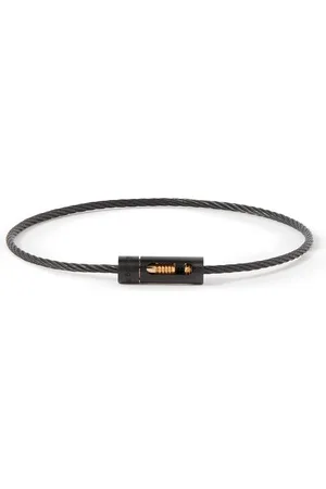 Le Gramme 5g Recycled Titanium, Polished-Ceramic, Stainless Steel and 18-Karat Gold Bracelet - Men - - 18
