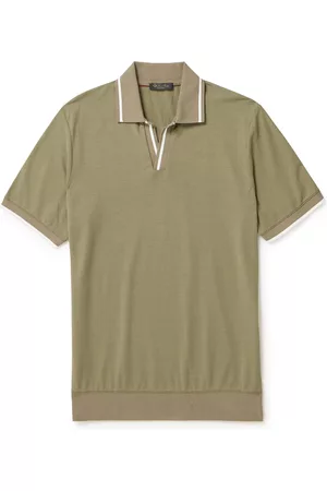 Loro Piana Open-Collar Cotton Polo Shirt - Men - - XXL