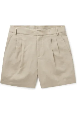 Loro Piana Honiara Straight-Leg Pleated Linen Bermuda Shorts - Men - - S
