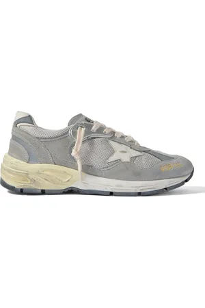 Golden Goose Dad-Star Distressed Leather-Trimmed Suede and Mesh Sneakers - Men - - EU 42