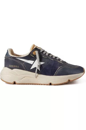 Golden Goose Running Sole Distressed Suede-Trimmed Nylon Sneakers - Men - - EU 41