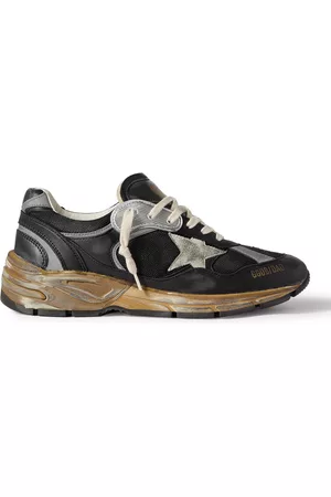 Golden Goose Running Dad Distressed Scuba and Leather-Trimmed Mesh and Suede Sneakers - Men - - EU 45