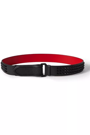 Christian Louboutin Men's Full-Grain Leather Wrap Bracelet