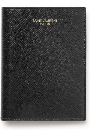 Saint Laurent Upcycled Cross-Grain Leather Bifold Wallet - Men