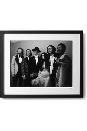 Sonic Editions Framed 1975 Grammys with Lennon and Bowie Print, 16" x 20" - Men