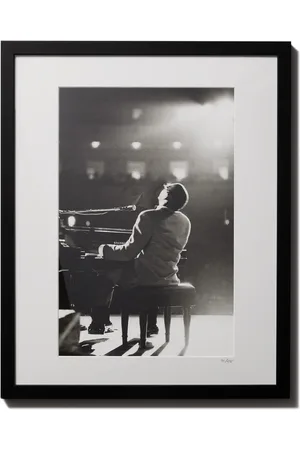 Sonic Editions Framed 1966 Ray Charles at the Piano Print, 16" x 20" - Men
