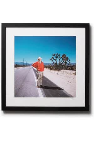 Sonic Editions Framed 2001 Hockney Pear Blossom Highway Print, 16" x 20" - Men