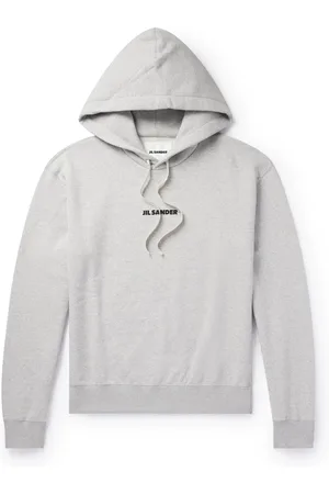 Jil Sander Logo-Print Cotton-Jersey Hoodie - Men - - S