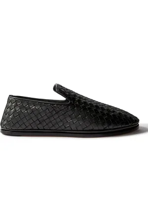 Bottega Veneta Intrecciato Full-Grain Leather Slippers - Men - - EU 43