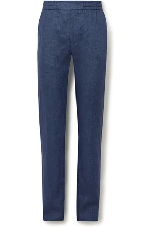 Loro Piana Gadd Straight-Leg Linen Trousers - Men - - IT 50