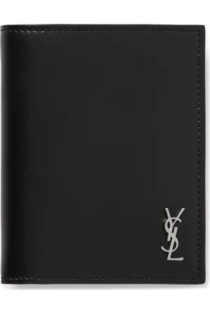 Saint Laurent Cassandre Logo-Embossed Leather Billfold Wallet - Men