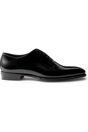 GEORGE CLEVERLEY Merlin Whole-Cut Patent-Leather Oxford Shoes - Men - - UK 8