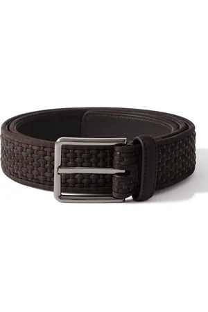 Ermenegildo Zegna 3cm PELLETESSUTA™ Leather Belt - Men - - EU 90