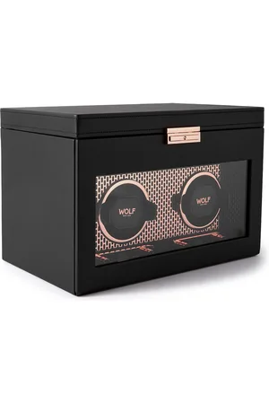 Wolf Axis Vegan Leather Two-Piece Watch Winder - Men