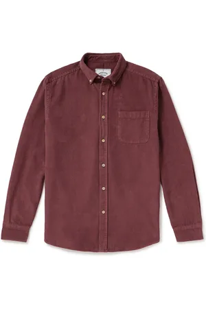 Portuguese Flannel Lobo Button-Down Collar Cotton-Corduroy Shirt - Men - - XXL