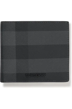 Burberry Kier Giant Check Card Holder Dark Birch Brown