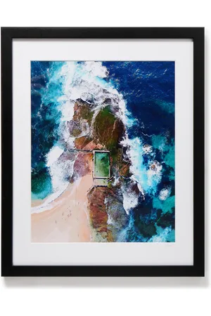 Sonic Editions Framed 2019 Mona Vale Rockpool Print, 16" x 20" - Men