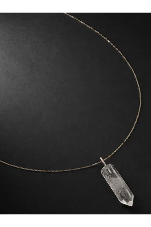 Mateo , Quartz and Diamond Pendant Necklace - Men
