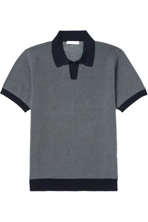 Mr P. Honeycomb-Knit Organic Cotton Polo Shirt - Men - - M