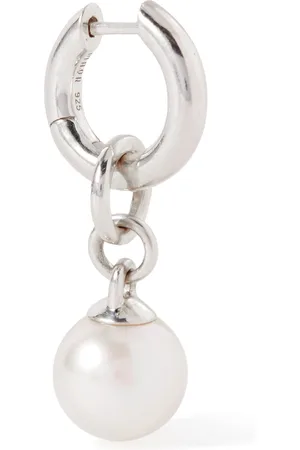 M. COHEN Tisha Convertible Sterling Pearl Single Hoop Earring - Men