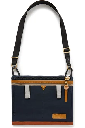 Master Link Leather-Trimmed Colour-Block Twill Messenger Bag - Men