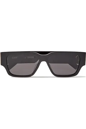 Dior CD Diamond S5I D-Frame Acetate and Silver-Tone Sunglasses - Men