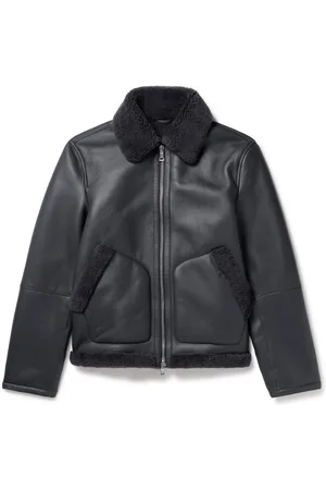 Mr P. Shearling-Lined Nappa Leather Trucker Jacket - Men - - XS